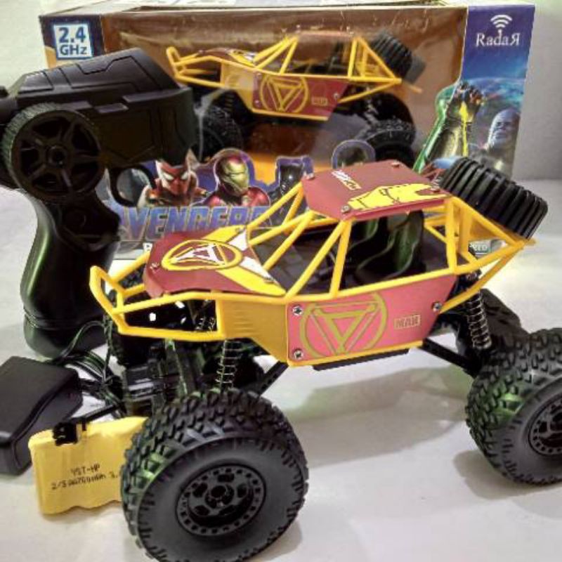 RC 1:20 2.4Ghz Mobil Remot Control Rock Crawler Off-road Ban Besar Body Alloy