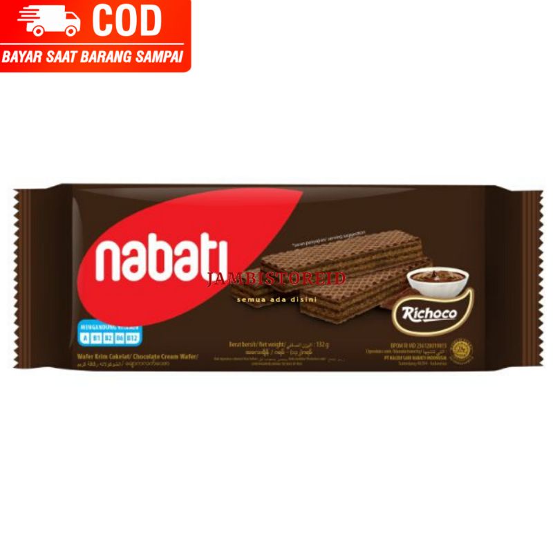 

(JAMBISTOREID) JAMBI LANGSUNG KIRIM Wafer Richeese Nabati Chocolate Coklat 132gram Jambi