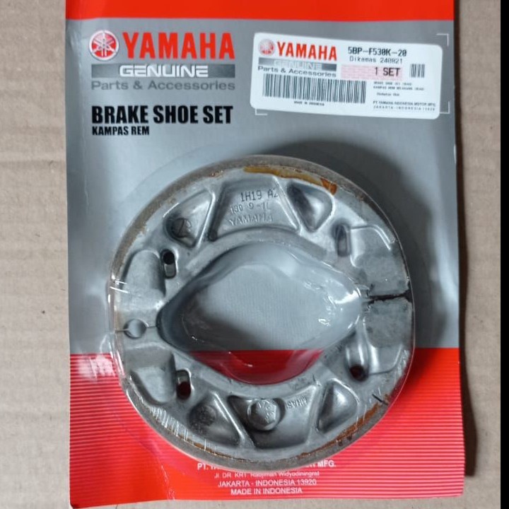 KAMPAS REM BELAKANG YAMAHA RX KING BREAK SHOE SET ORIGINAL YAMAHA