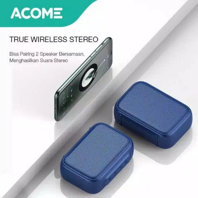 ACOME A1 SENSE Speaker Bluetooth 5.0 Portable Ultra Bass TWS