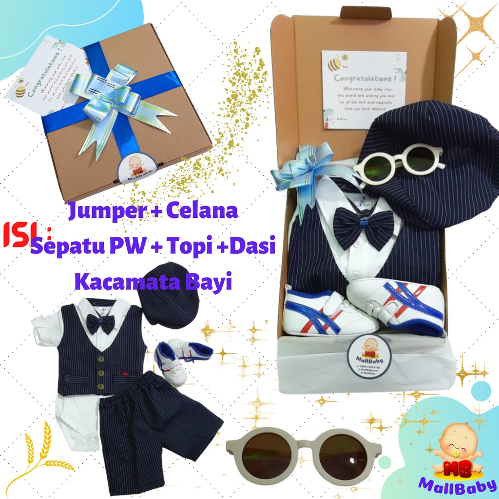 Kado Bayi Laki Laki Baru Lahir Paket Hampers Bayi Laki Laki Gift Set Feather