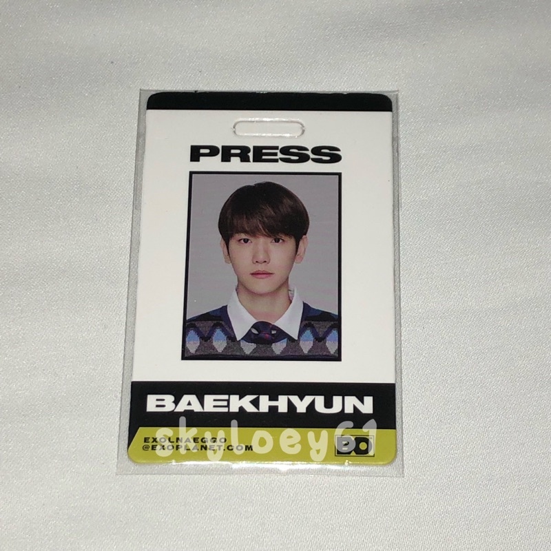 PC EXO OFFICIAL | PRESS CARD EXO BAEKHYUN SG2021 | PC D.O. WELKIT 2020