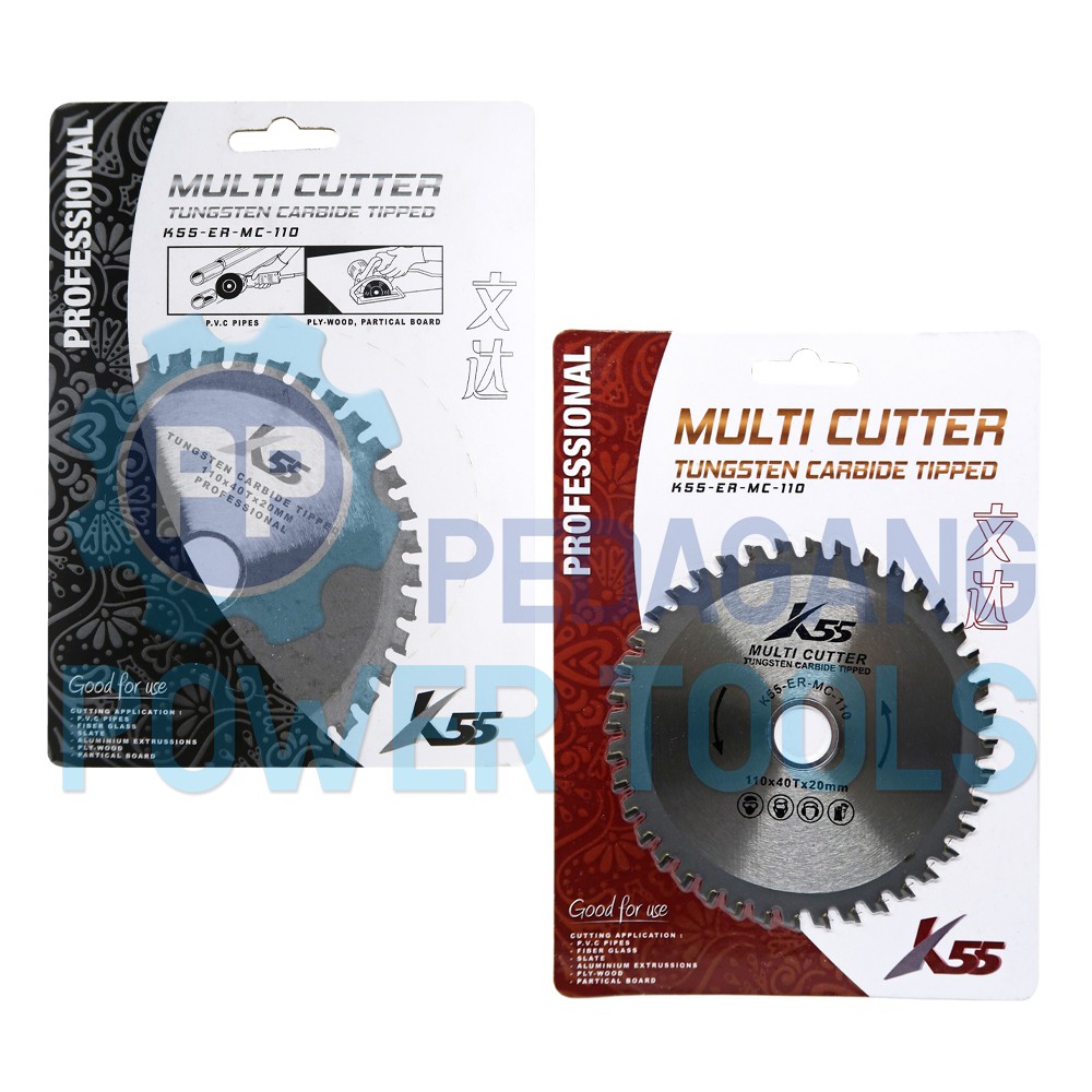 K55 4 X 40T MULTI CUTTER MATA GERINDA GERGAJI KAYU PLASTIK ALUMINIUM