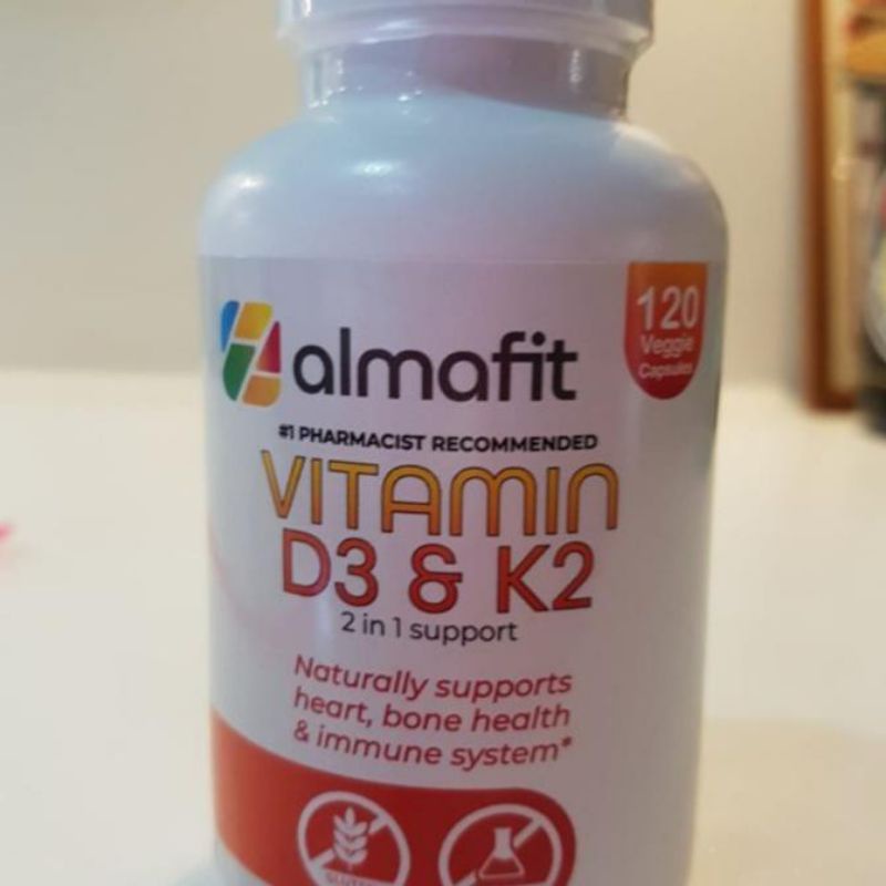 Almafit Vitamin D3 K2 5000 iu 120 Capsule 2 In 1 Support Naturally Supports Menjaga Kesehatan Tubuh