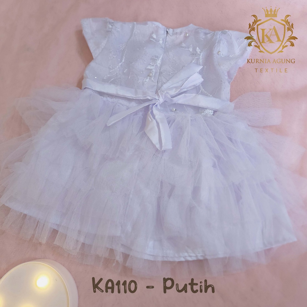 Gaun Putih Bayi Perempuan 0 6 12 Bulan Dress Baby Aqiqah Baju Baptis Bayi Perempuan 1 tahun Import Hampers Kado Baby New Born Kekinian Elegan Mewah