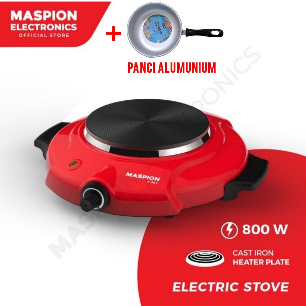 Kompor Listrik Maspion S 302 Electric Stove Maspion S-302 Kompor Portable Maspion S 302 Kompor Maspion 302