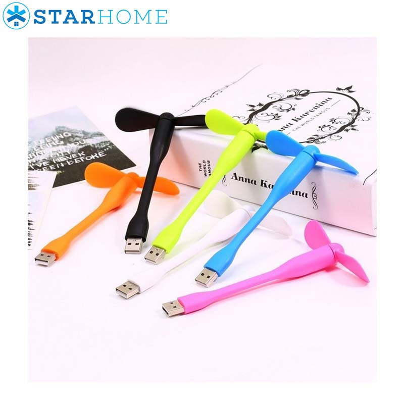 StarHome Kipas Angin Mini USB Flexible - USB Mini Fan Stick Aneka Warna