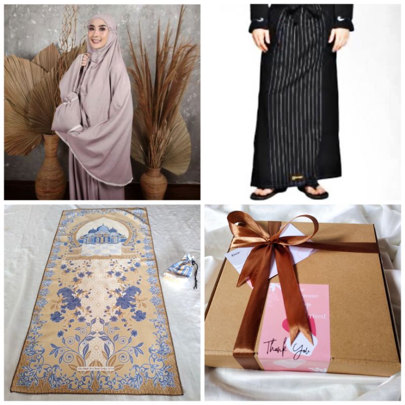 Hampers Lebaran Ramadhan Couple | Kado pernikahan | Wedding Gift | Hampers Couple| Hadiah Nikah | Giftbox Mukena Sarung Sajadah