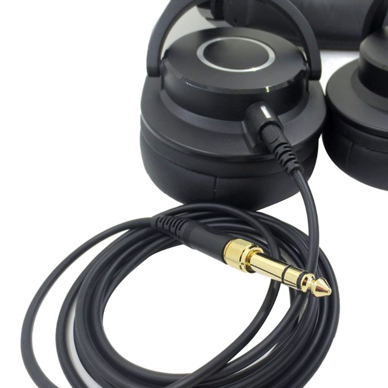 Cre Kabel Pengganti Untuk Headphone Audio-Technica ATH-M50X M40X M60X M70X 23 AugT2 6.35MM