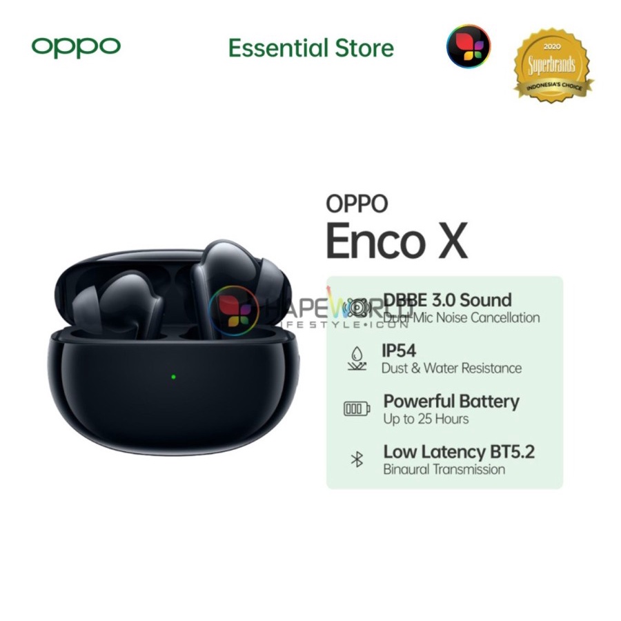 OPPO Enco X - Wireless with Dynaudio - HD Quality Sound - ORIGINAL GARANSI RESMI