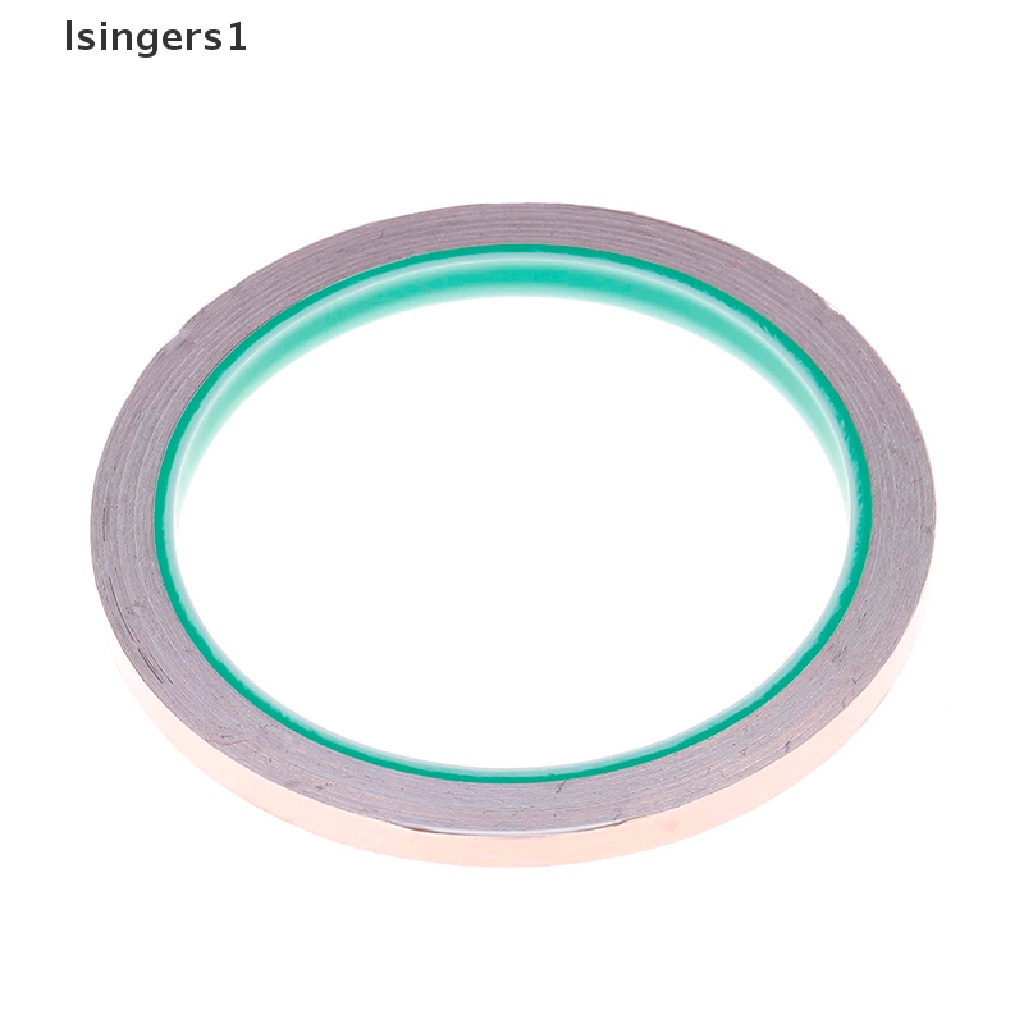 (lsingers1) Tape Konduktif foil Tembaga 6mm X 10m Tahan Panas