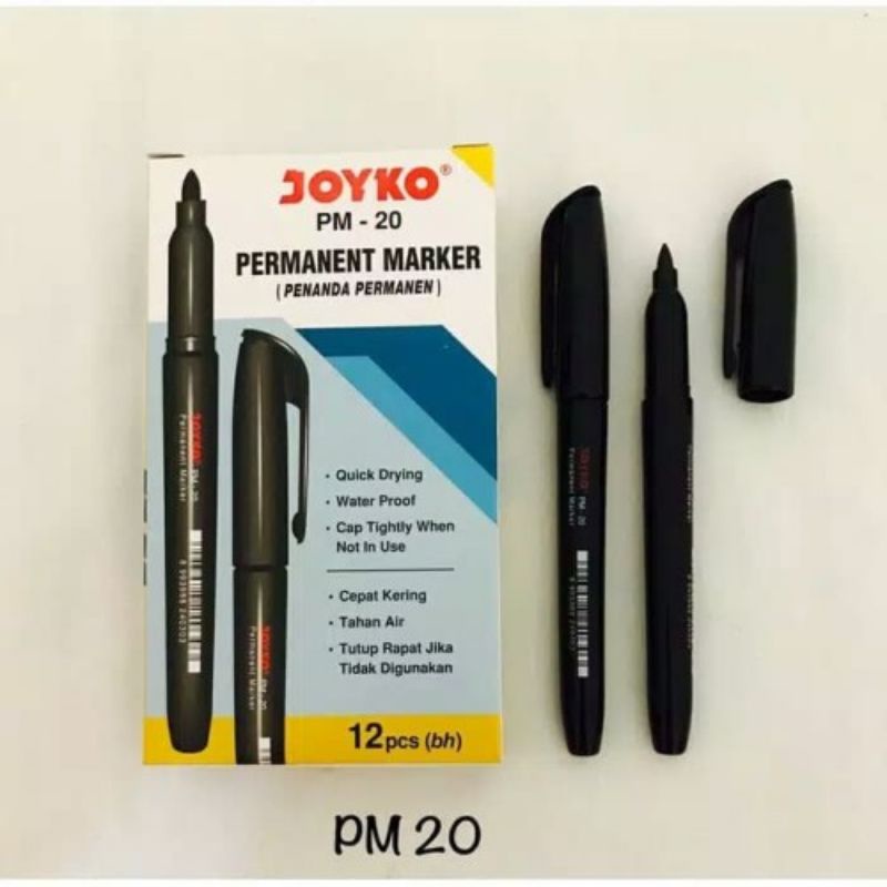 

Permanent Marker / Spidol Permanent Joyko PM-20