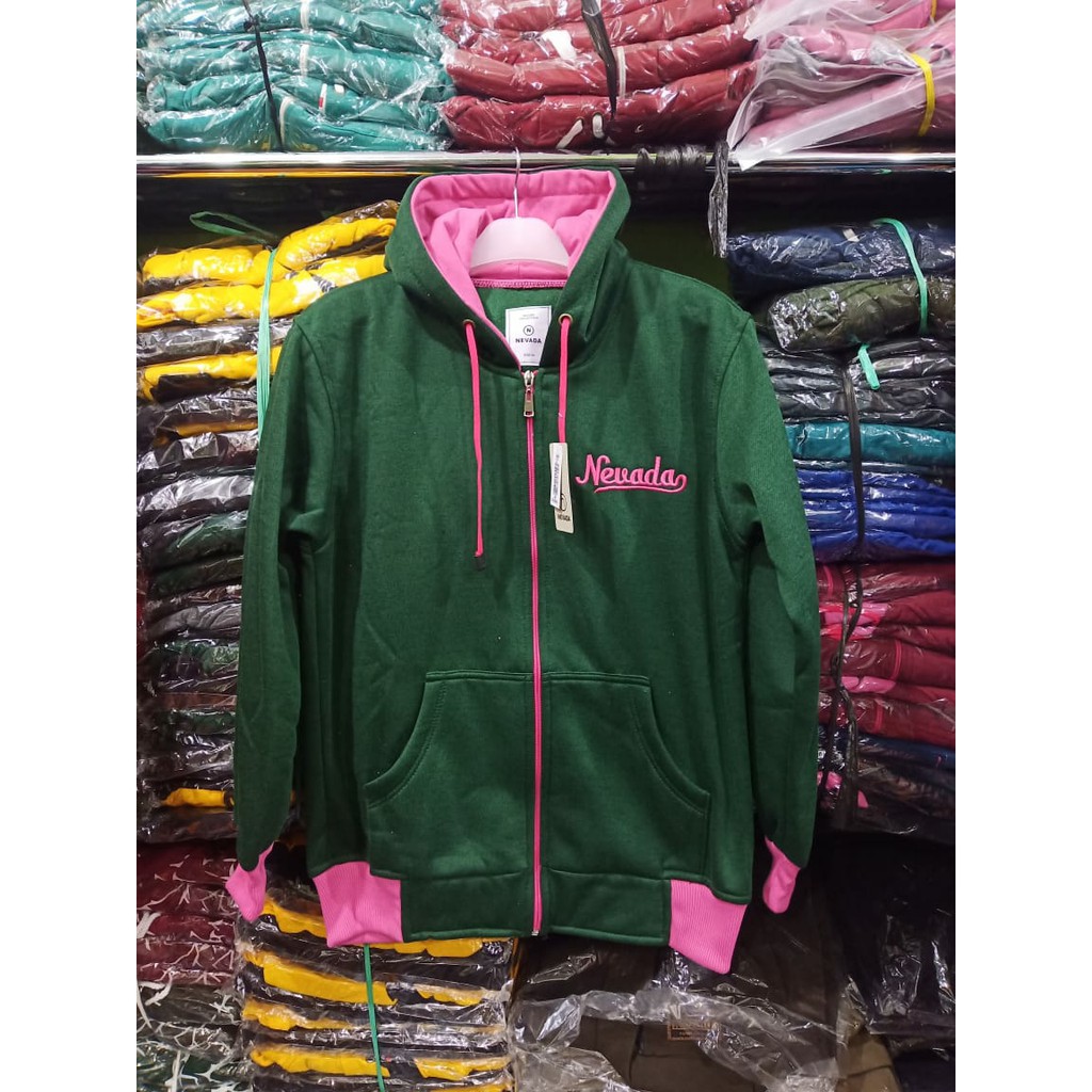 JAKET HOODIE WANITA NVD BORDIR