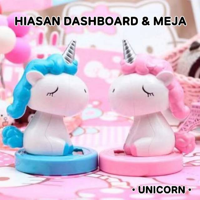 Hiasan Dashboard mobil pajangan ruangan Unicorn