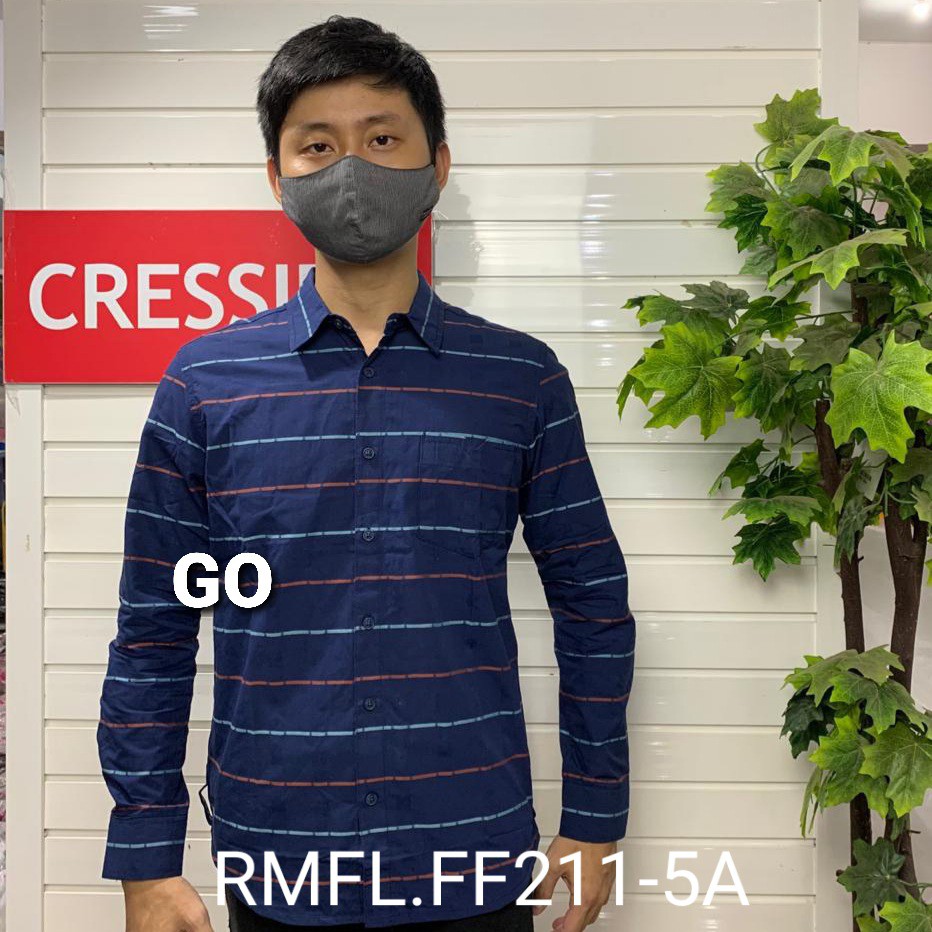 gof CRESSIDA KEMEJA PRIA SLIMFIT Kemeja Casual Kemeja Lengan Panjang