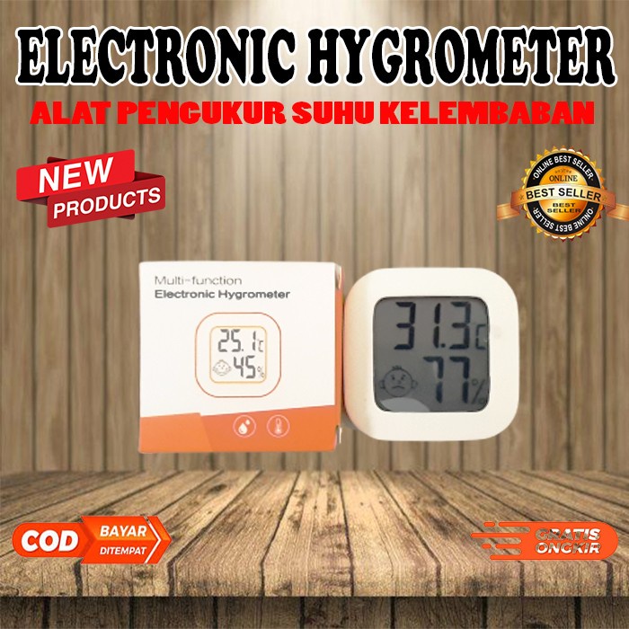 Hygrometer Mini thermometer hygrometer Pengukur Suhu dan Kelembaban Rumah