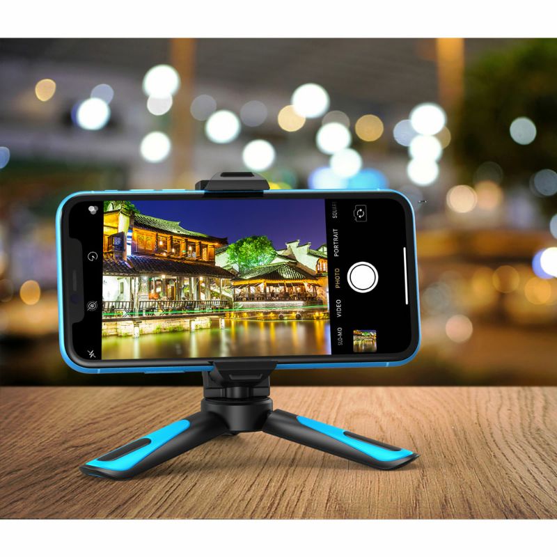 Mini Table Tripod Aluminium Alloy with 1/4 Universal Smartphone Clip Gimbal