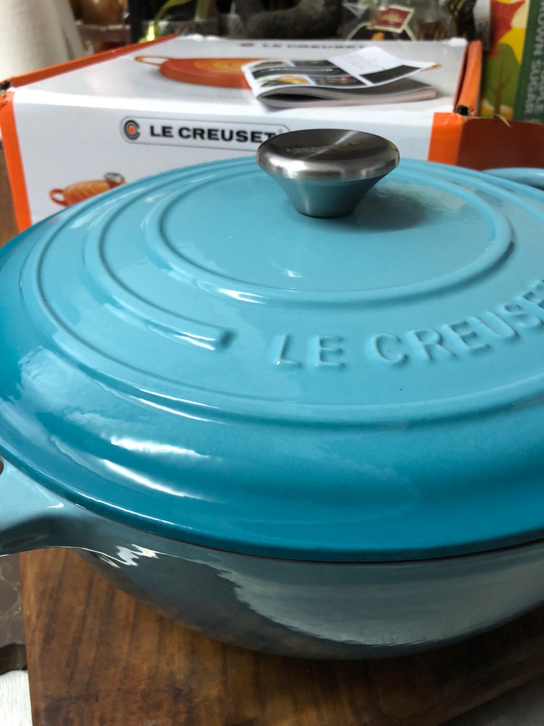 Le Creuset  Cool Color 26cm Mummy Pot Deep-fire Pot Enamel Pot Enamel Cast Iron German Braised Outside Home Pot Stew Pot Roast