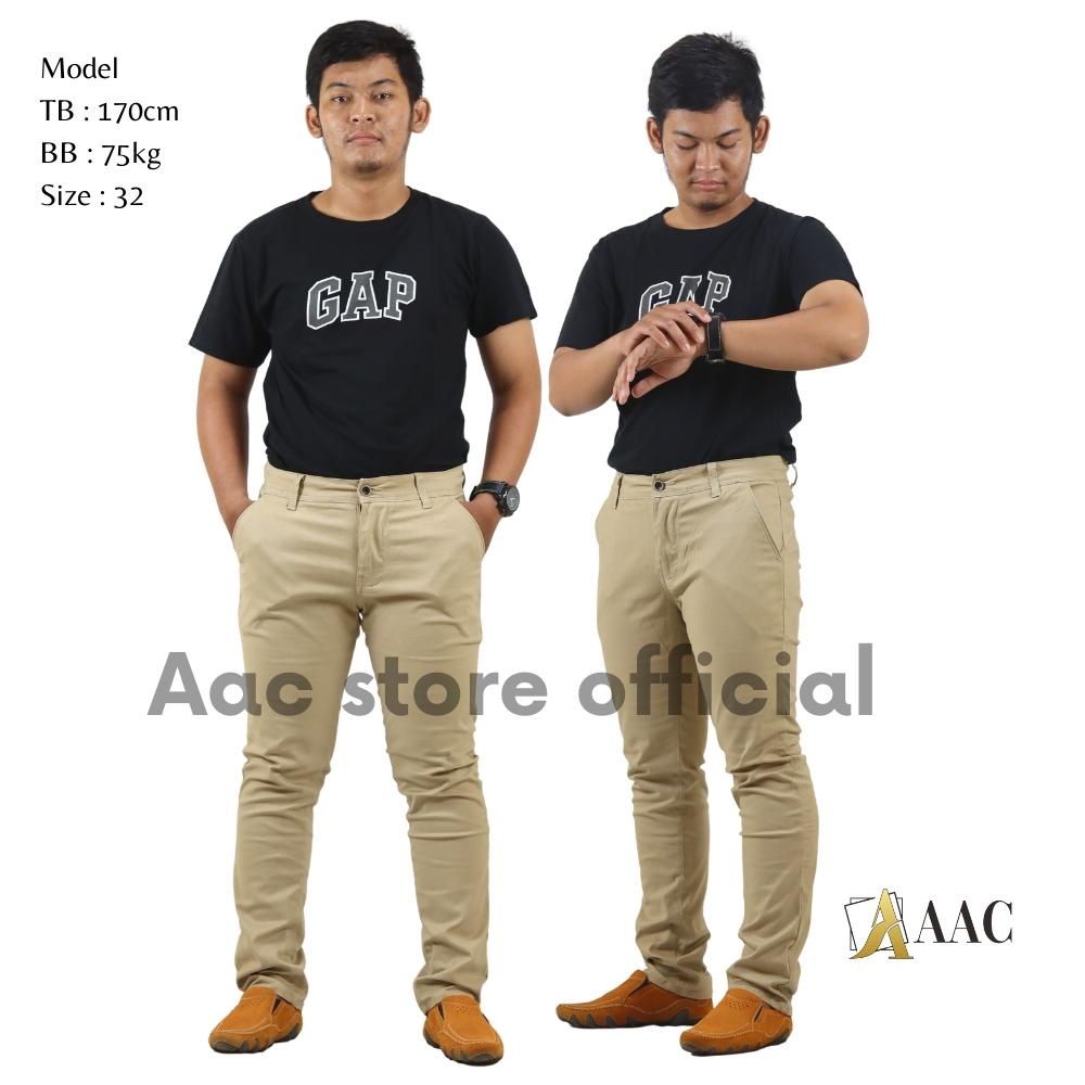 CELANA CHINO PANJANG PRIA SLIM FIT MC HUGO ORIGINAL