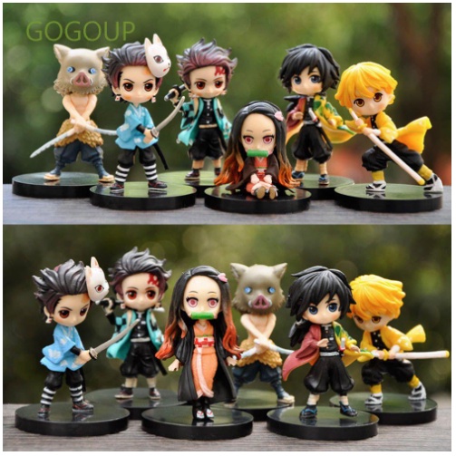 Action Figure KIMETSU NO YAIBA DEMON SLAYER SET 6pcs