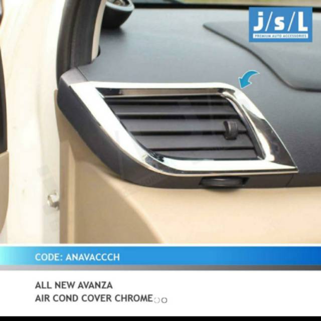 Air conditioner cover / AC chrome all new Avanza/ Xenia jsl