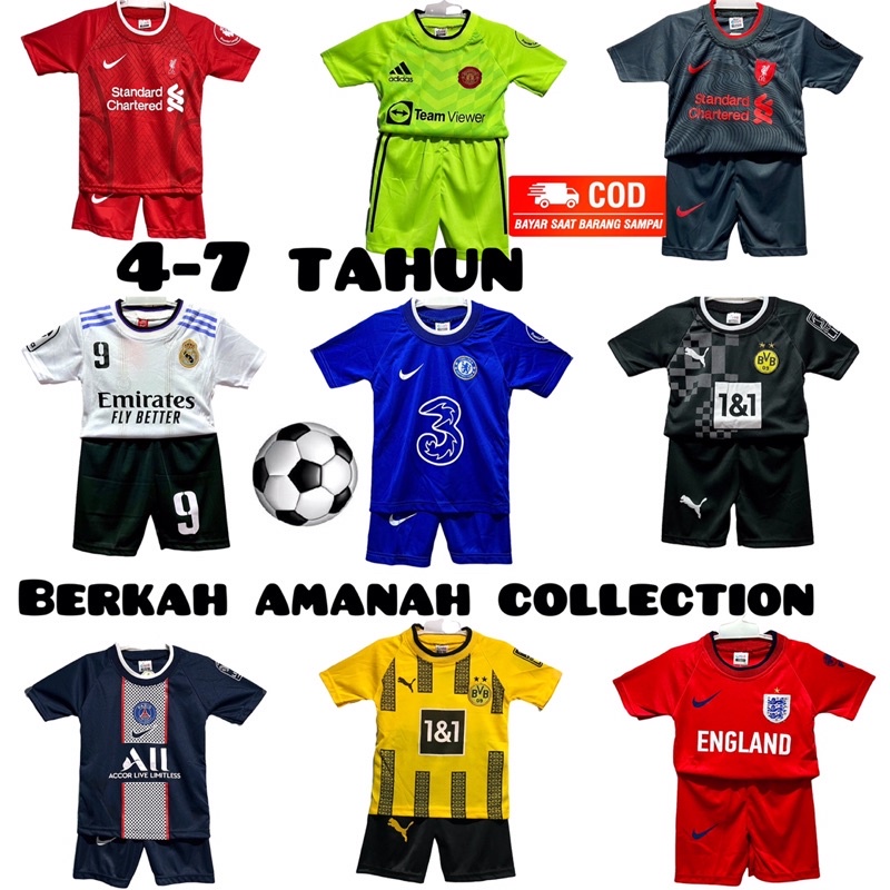 JERSEY BOLA ANAK TERBARU/STELAN BAJU BOLA ANAK TERMURAH