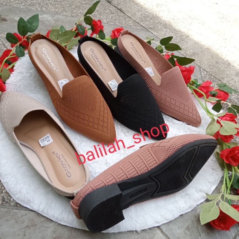 Sandal Terbaru Wanita ESPE  07, Slip On Mules Wanita