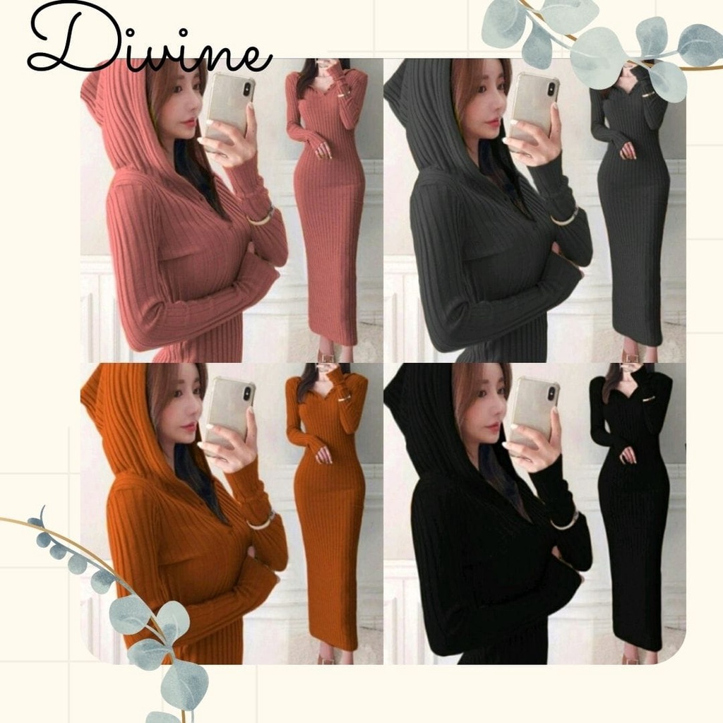 DVN VENUS HODIE / baju dress hodie wanita kekinian dress bodycon
