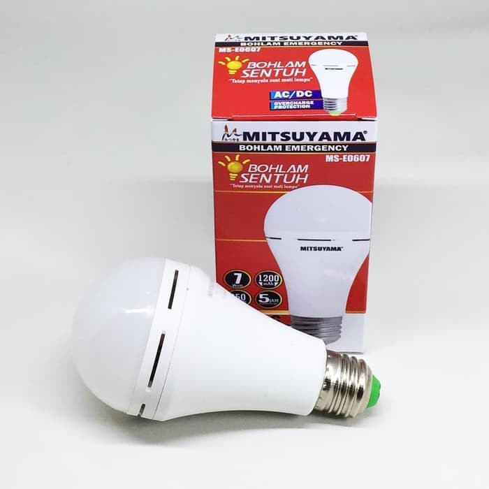 KKA-112 Mitsuyama Bohlam Lampu LED Emergency 7 Watt Ajaib Sentuh