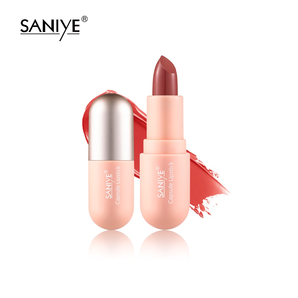 SANIYE 6 Warna Lipstik Velvet Matte Tahan Lama Tahan Air Long Lasting Waterproof lip gross