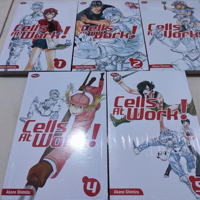 

paket buku komik cells at work! set