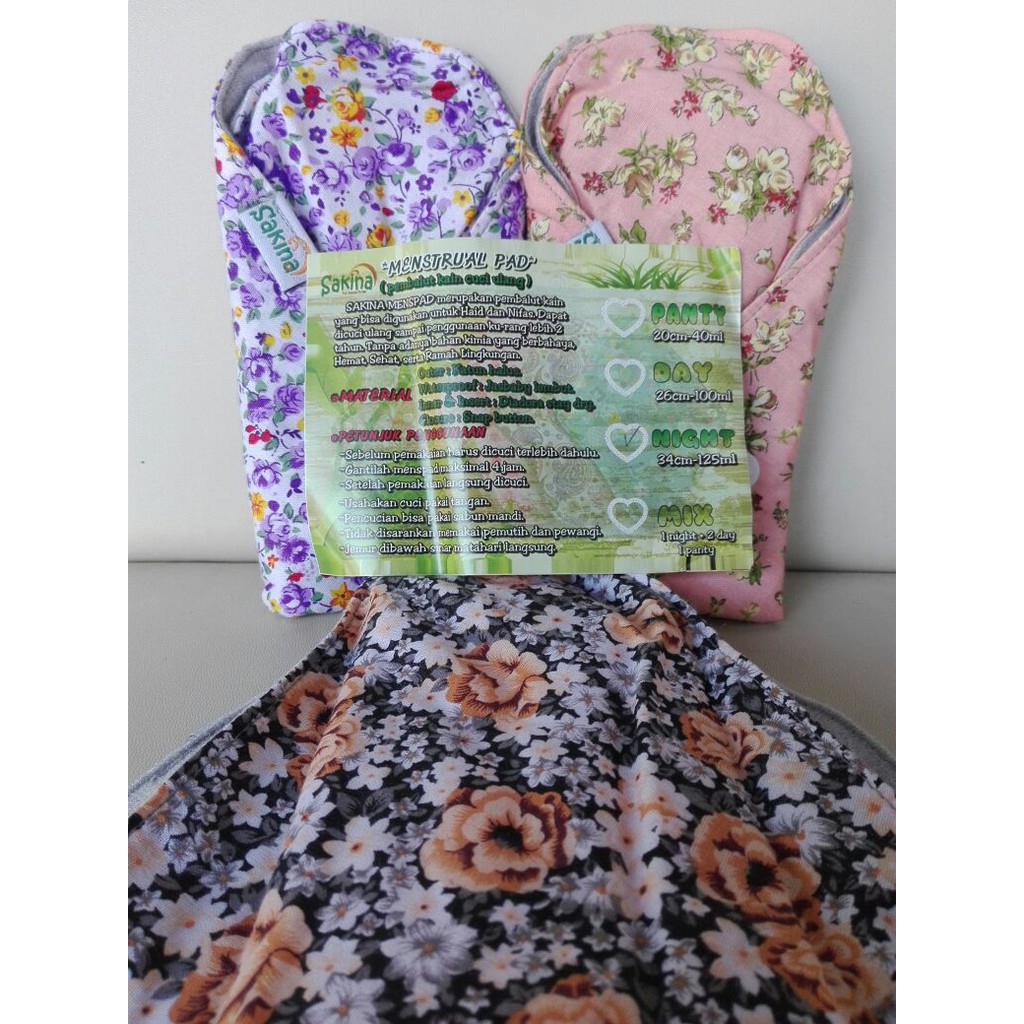 pembalut cuci ulang night / manspad NadNad by sakina night 1 pcs