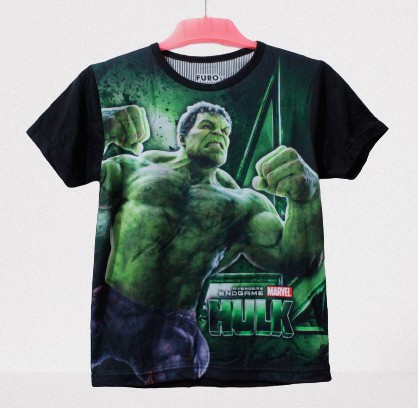furo baju kaos hulk anak laki laki baju superhero anak