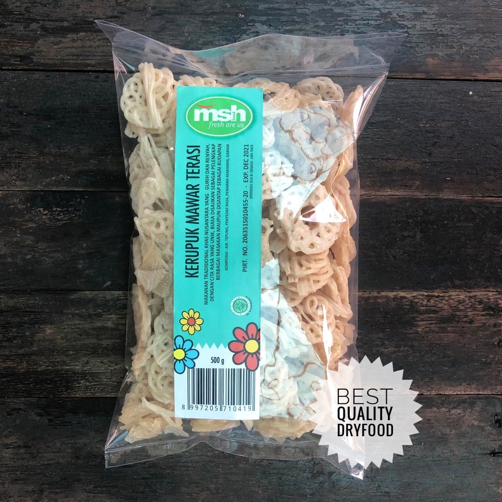 

Kerupuk Mawar Terasi 500 Gr