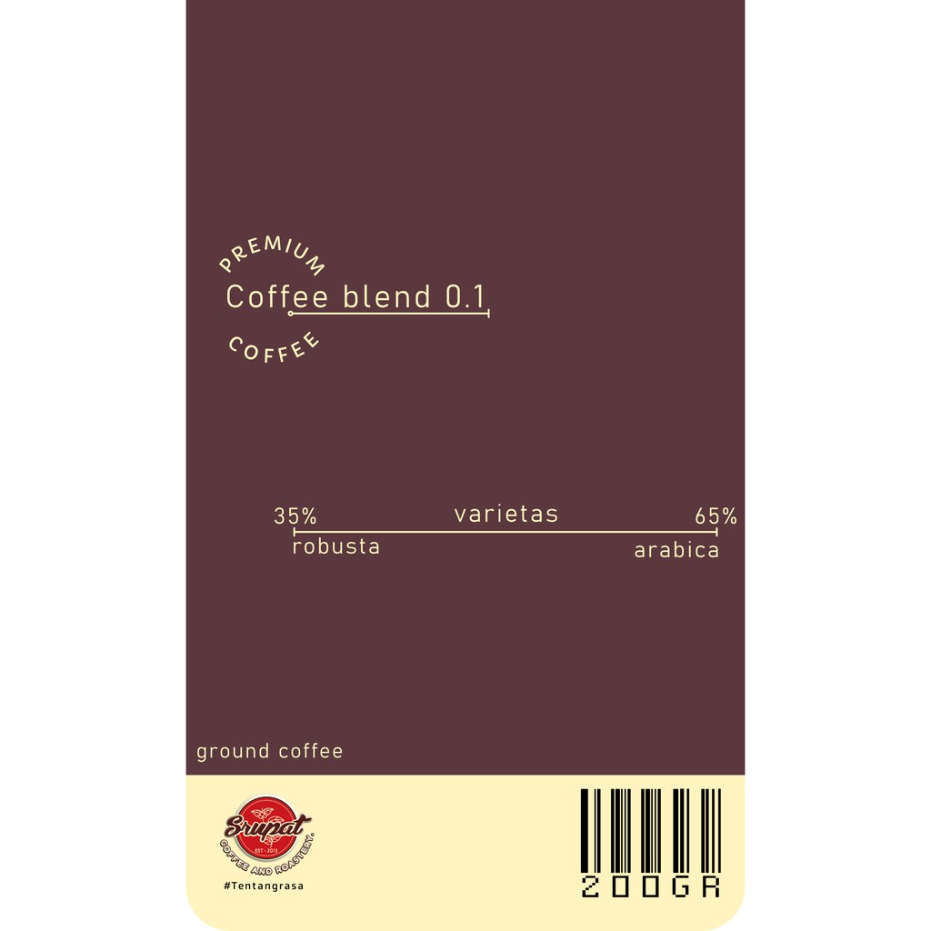 

KOPI HOUSE BLEND / COFFEE BLEND 0.1 tersedia kemasan 200gr hingga 1000gr