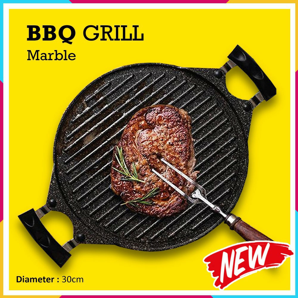 BBQ Marble Grill Pan Galaxy 30cm