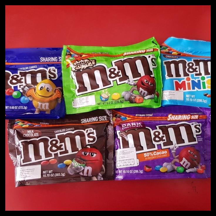 

M&M Chocolate Candy Permen Coklat Rasa Susu/Crispy/Caramel Usa