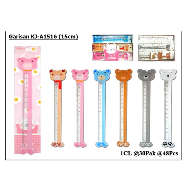 

Penggaris 15 cm beruang fancy bagus WARNA DIKIRIMKAN RANDOM