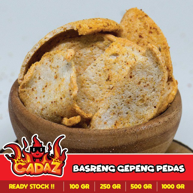 BASRENG GEPENG PEDAS & ASIN 250 GRAM & KRIBO PEDAS JERUK  BAKSO BASO GORENG STIK STICK PEDES CEMILAN KILOAN MURAH-GEPENG PEDAS