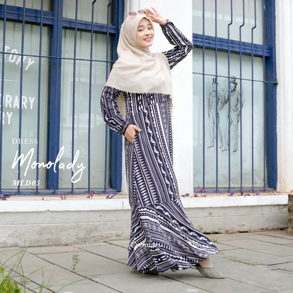 Greenism Gamis Monolady - Mono Lady Quality Premium Syari'i Dress