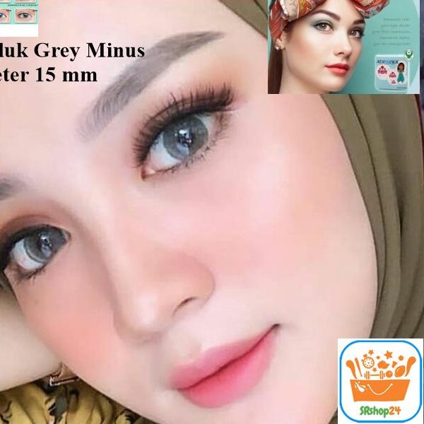 4.4 SALE SOFTLENS MINUS NEWBLUK 15MM GREY (-0.50 sd -5.50) GRATIS TEMPAT SOFLEN