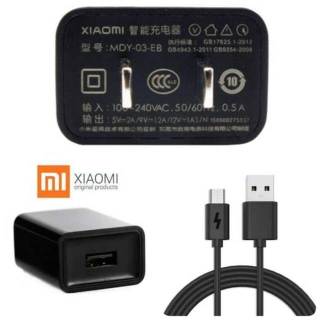 Charger xiaomi micro usb original charger xiaomi 2A