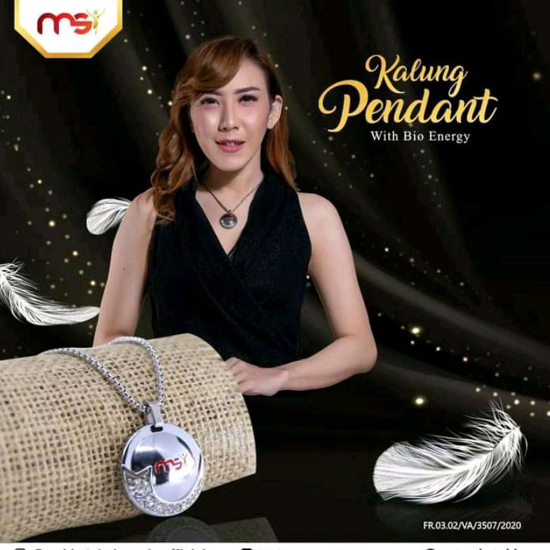 MSI kalung pendant 100% original kalung kesehatan >3000161 ion negatif
