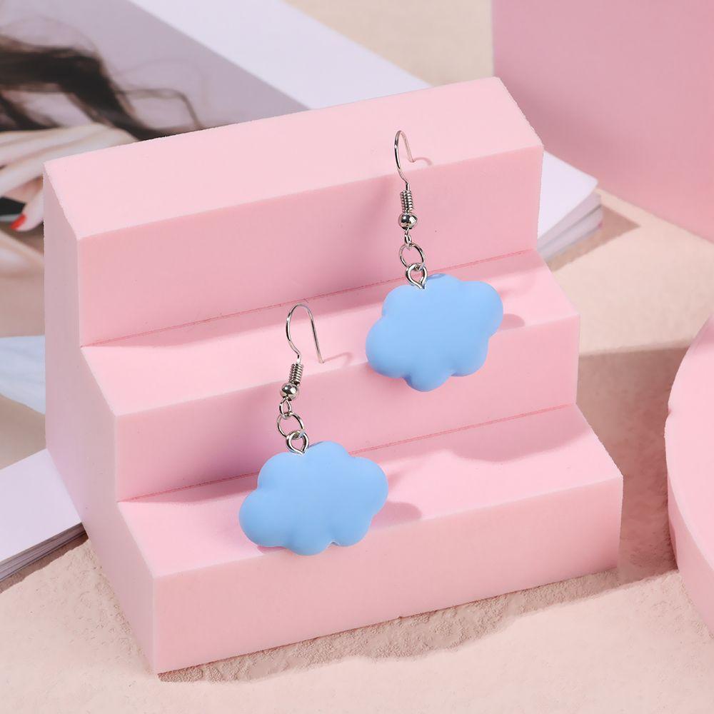 Nanas Lucu Anting Awan Perhiasan Pesta Drop Earrings Drop Menjuntai Kartun