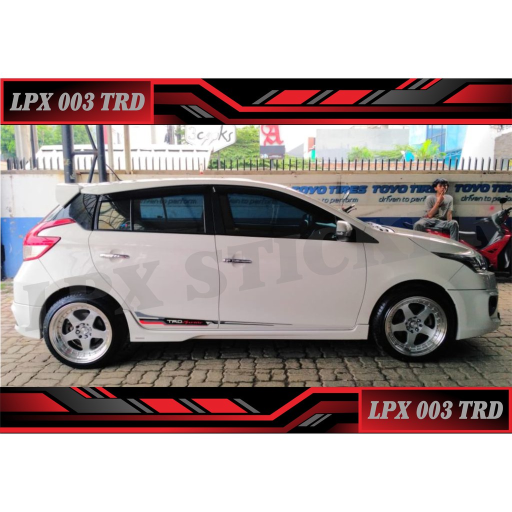 Stiker Body Samping trd sportivo toyota yaris 2017-2020