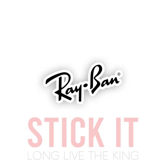 

Stiker Ray Ban sablon setrika DTF kaos baju sticker fashion 57