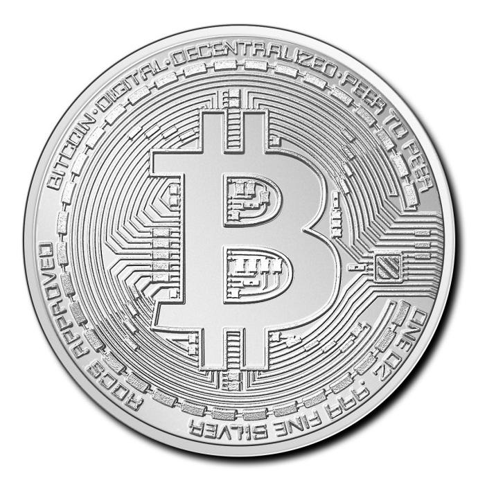DISKON Koin Perak Chad Bitcoin tahun 2020 - 1 oz silver KPL075