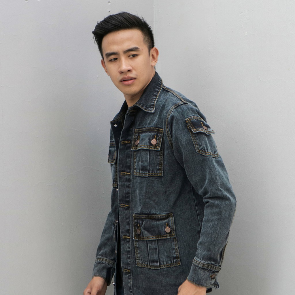 

Papago - Jaket Jeans Pria - Jaket Denim Parka