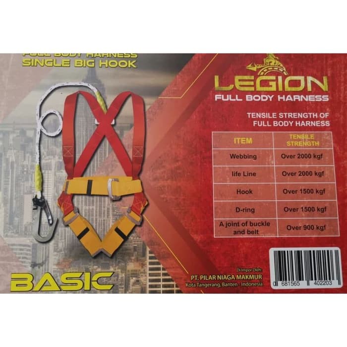 Sabuk Pengaman Panjat Tebing / Body Harness / Belt Safety Legion Single Hook