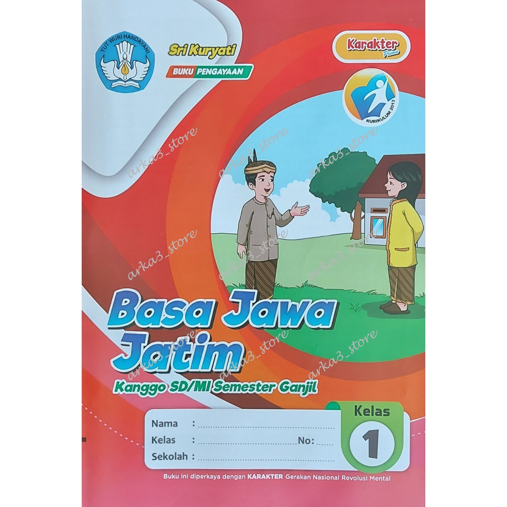 Lks Basa Jawa Jatim Kls 1 SD/MI Semester 1 – Karakter Prima